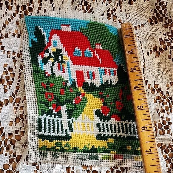 Vintage Unframed Needlepoint - Picture 4 of 6